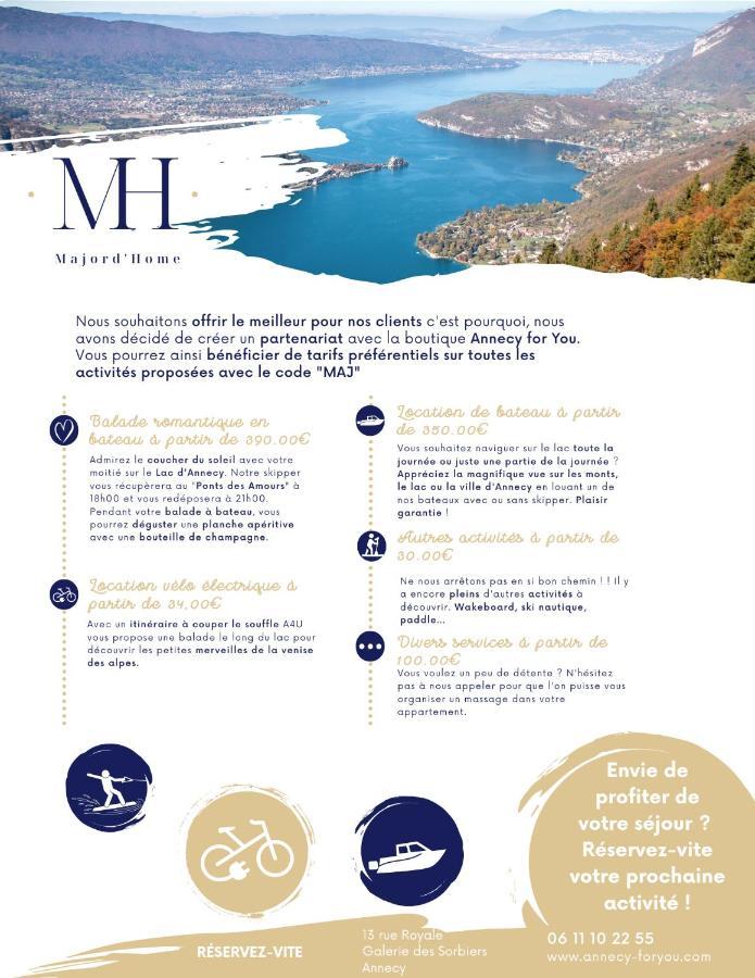 Le Lake - Vue Lac Et Montagne - Majord'Home Annecy Exterior foto